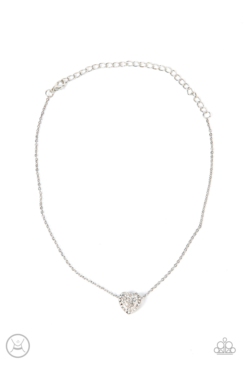 Twitterpated Twinkle - white - Paparazzi necklace