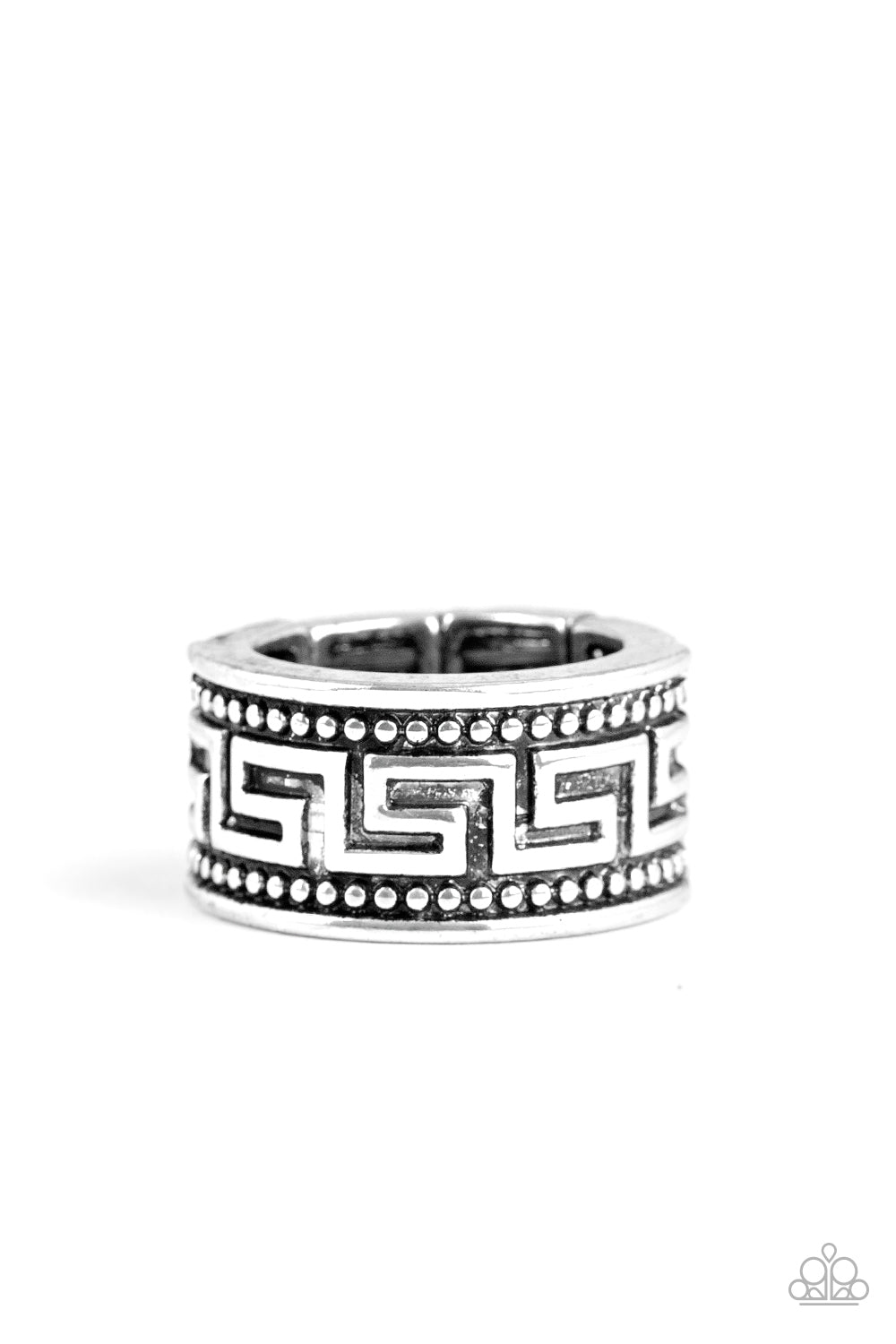 Tycoon Tribe - silver - Paparazzi ring