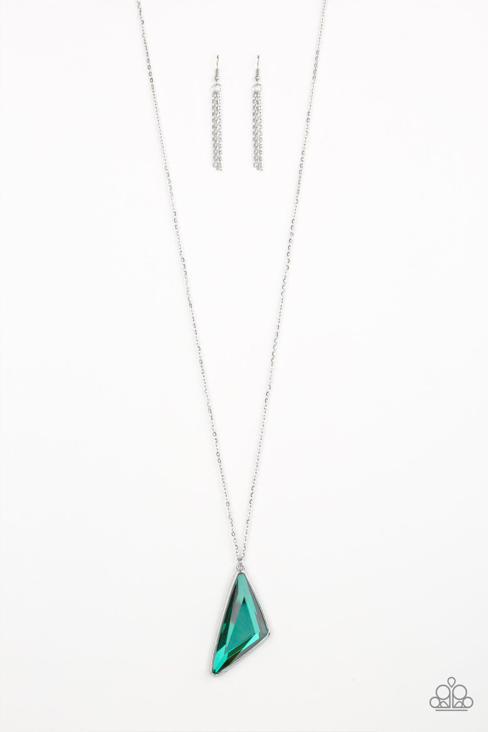 Ultra Sharp - green - Paparazzi necklace
