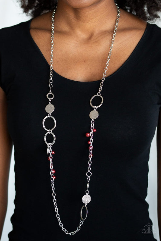 Unapologetic Flirt-red-Paparazzi necklace