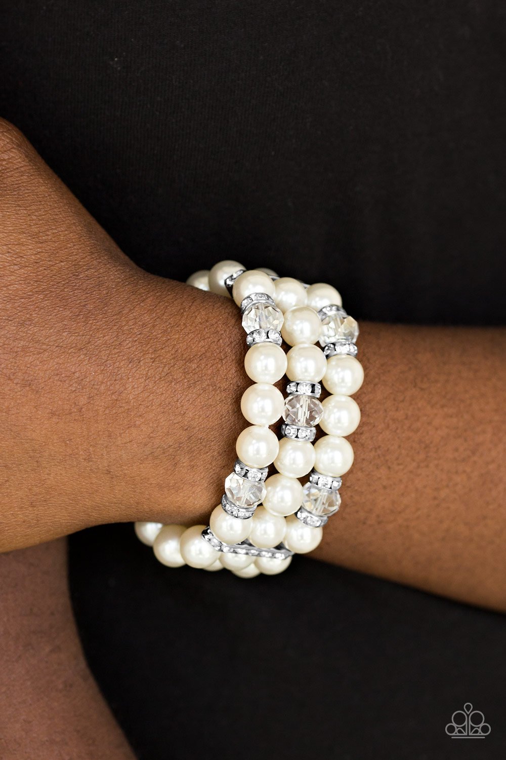 Undeniably Dapper - white - Paparazzi bracelet