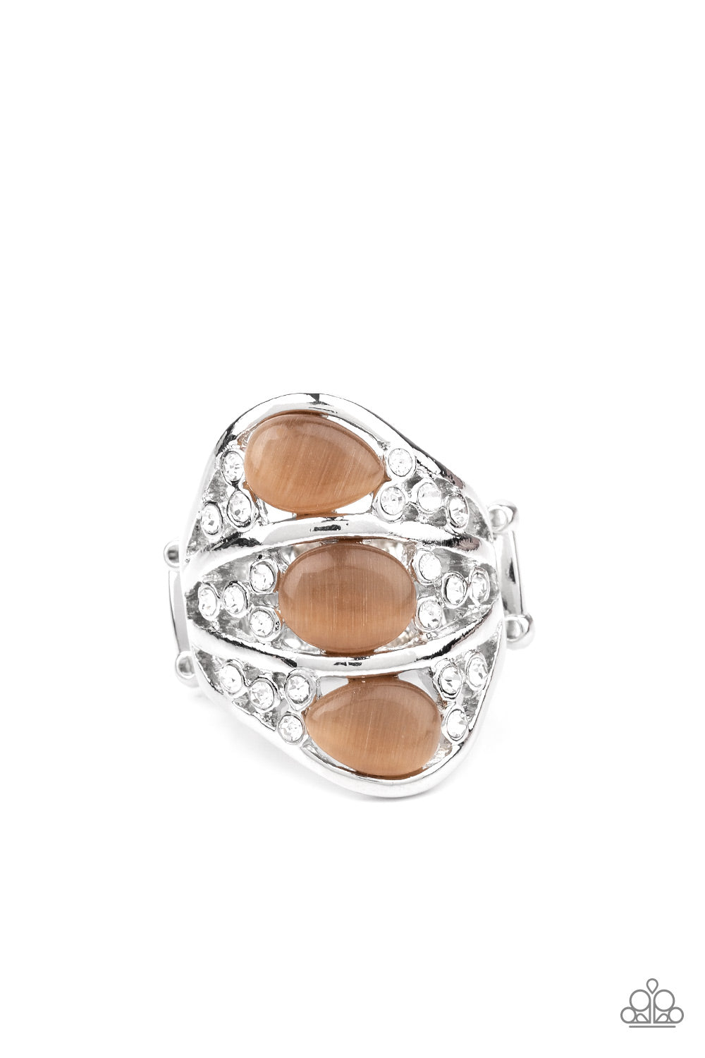 Underrated Shimmer - brown - Paparazzi ring