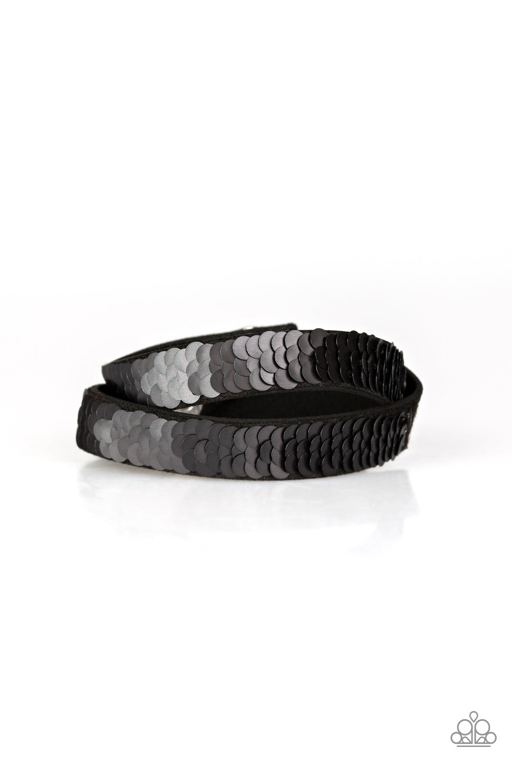 Under the Sequins - silver - Paparazzi bracelet