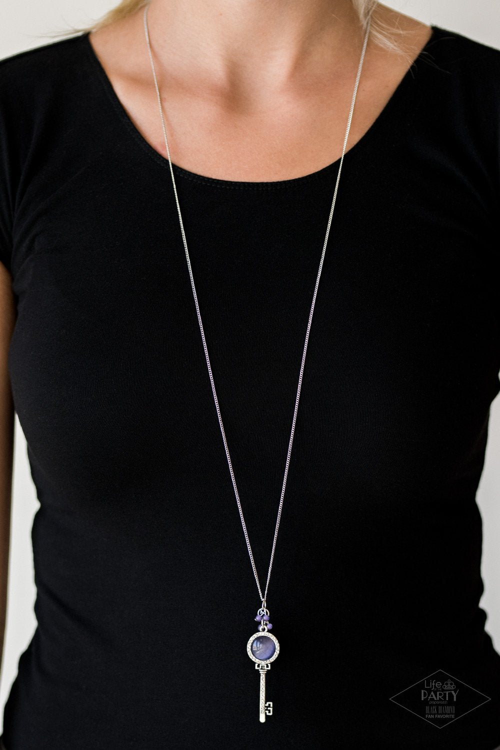 Unlock Every Door-purple-Paparazzi necklace
