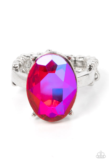 Updated Dazzle - pink - Paparazzi ring