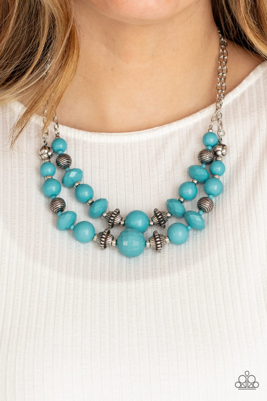 Upscale Chic - blue - Paparazzi necklace