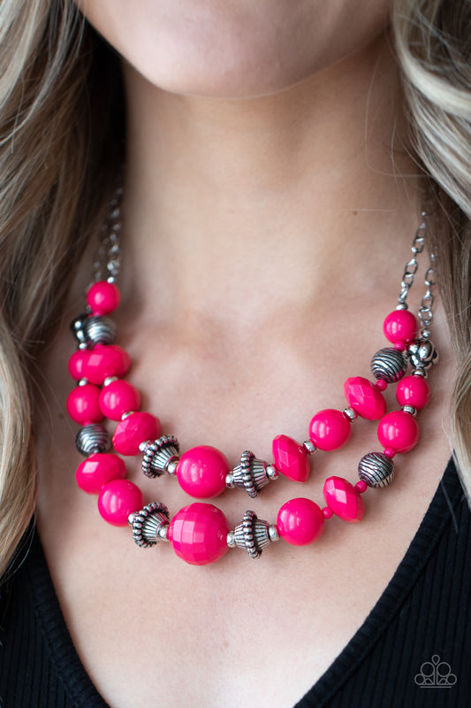 Upscale Chic - pink - Paparazzi necklace