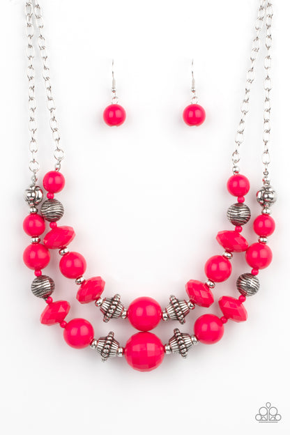 Upscale Chic - pink - Paparazzi necklace