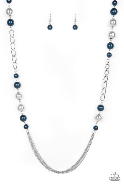 Uptown Talker - blue - Paparazzi necklace