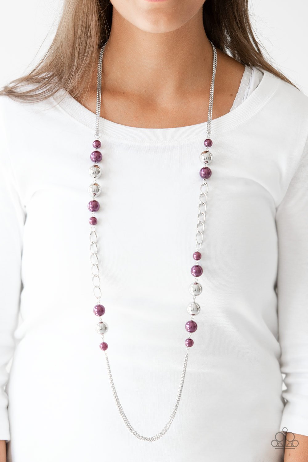 Uptown Talker - purple - Paparazzi necklace