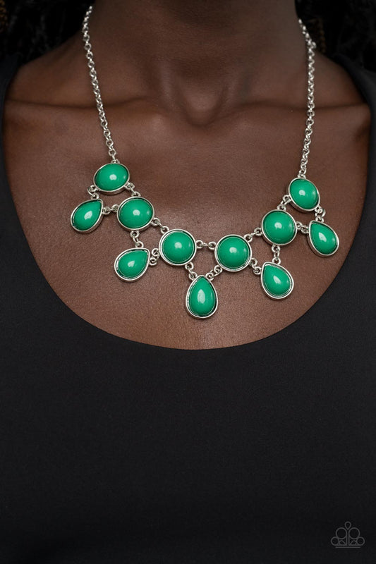 Very Valley Girl - green - Paparazzi necklace