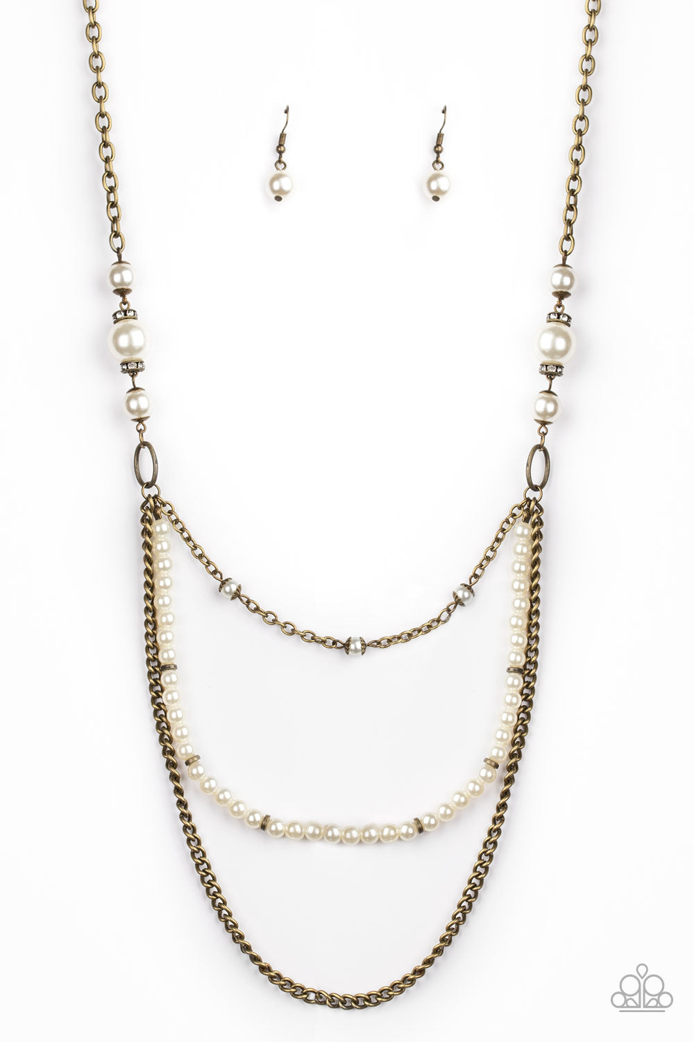 Very Vintage - brass - Paparazzi necklace