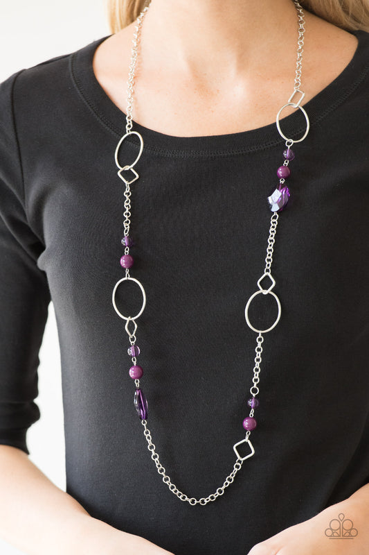 Very Visionary - purple - Paparazzi necklace