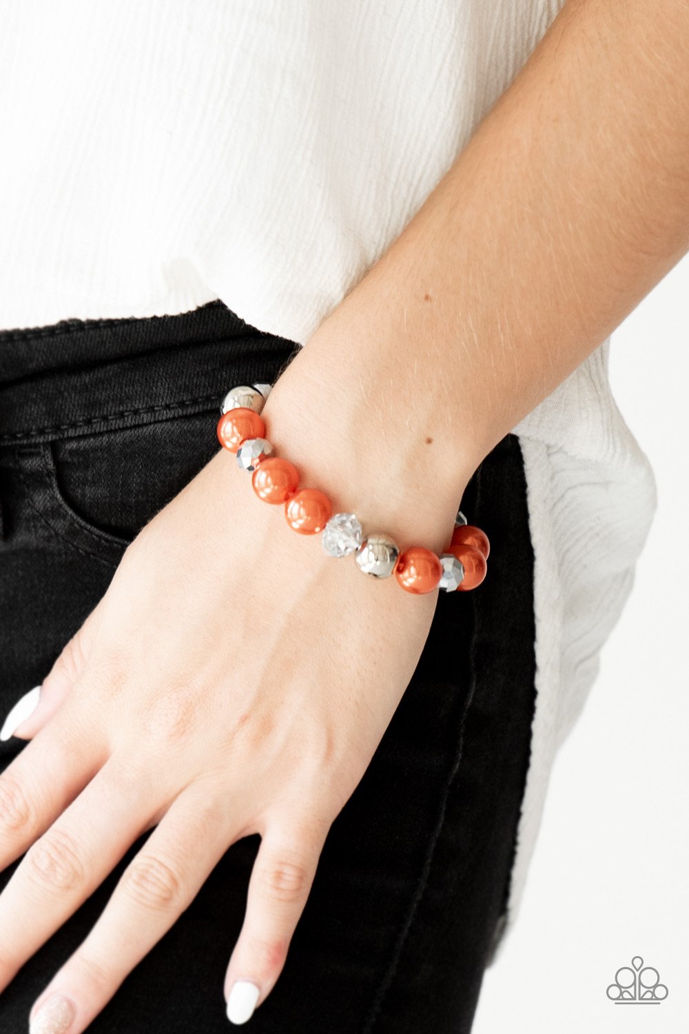 Very VIP-orange-Paparazzi bracelet