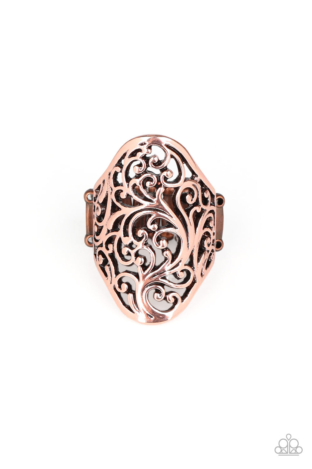 Vine Vibe - copper - Paparazzi ring