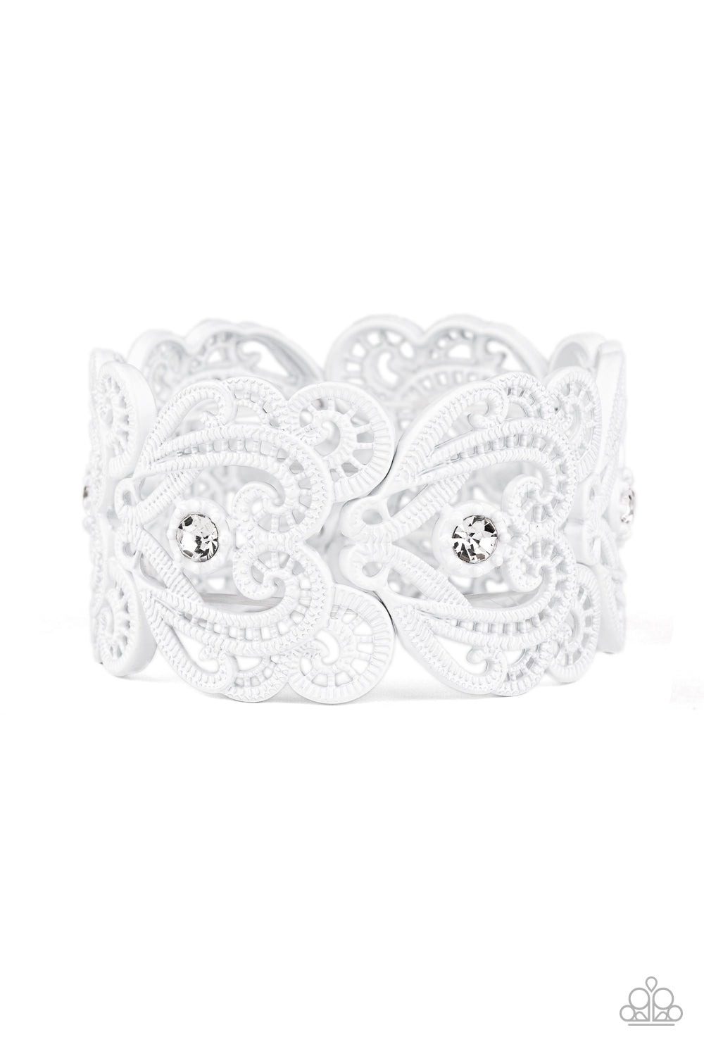 Vintage Romance - white - Paparazzi bracelet