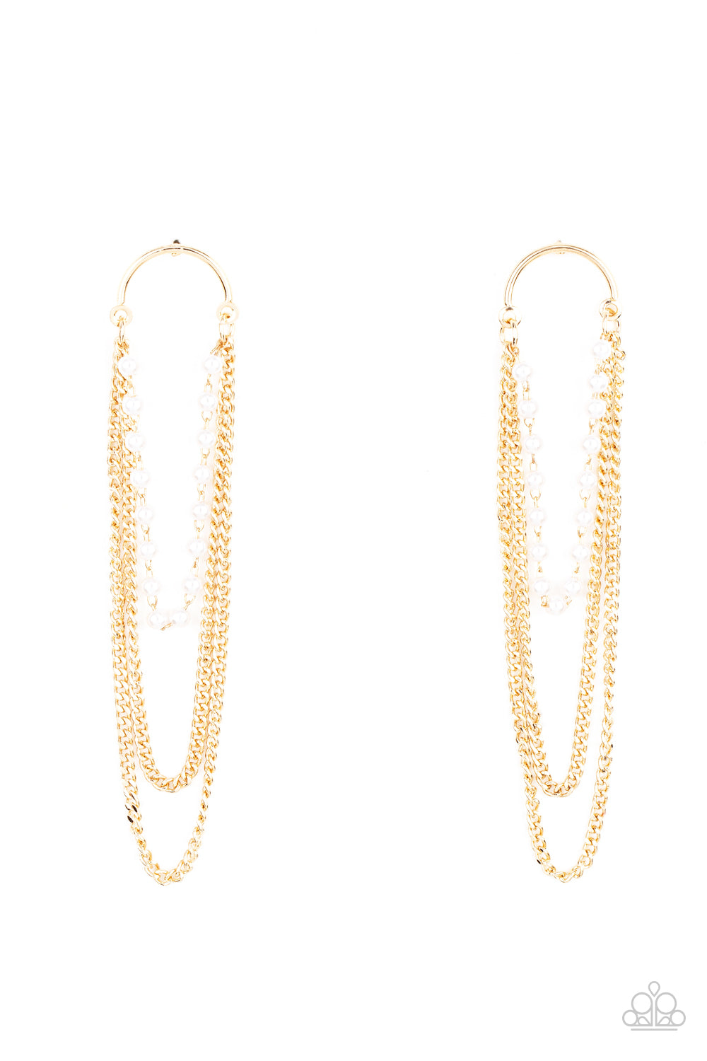 Vintage VIP - gold - Paparazzi earrings