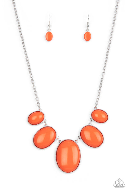 Vivacious Vanity - orange - Paparazzi necklace