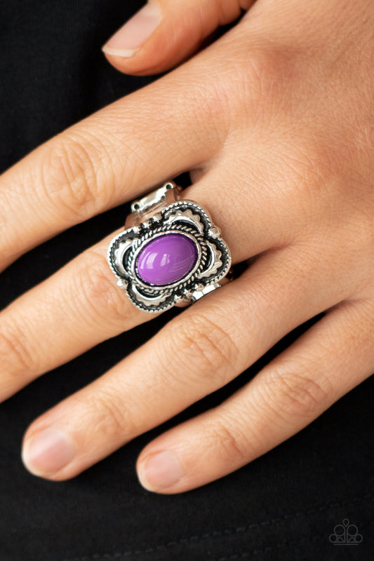 Vivaciously Vibrant - purple - Paparazzi ring
