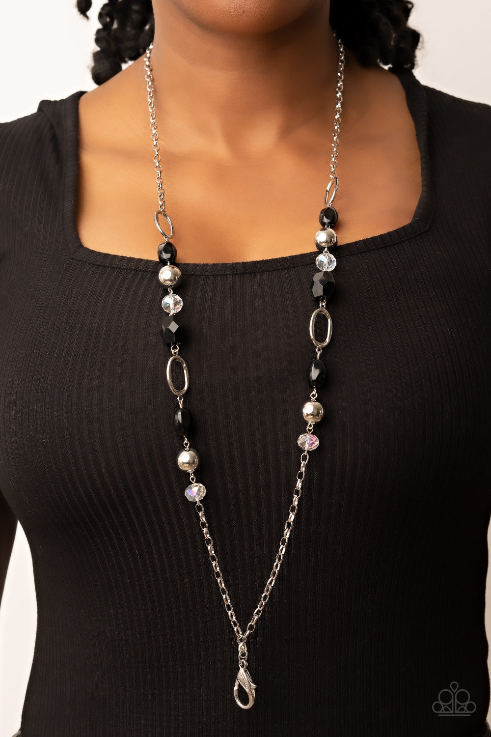 Vivid Variety - black - Paparazzi LANYARD Necklace
