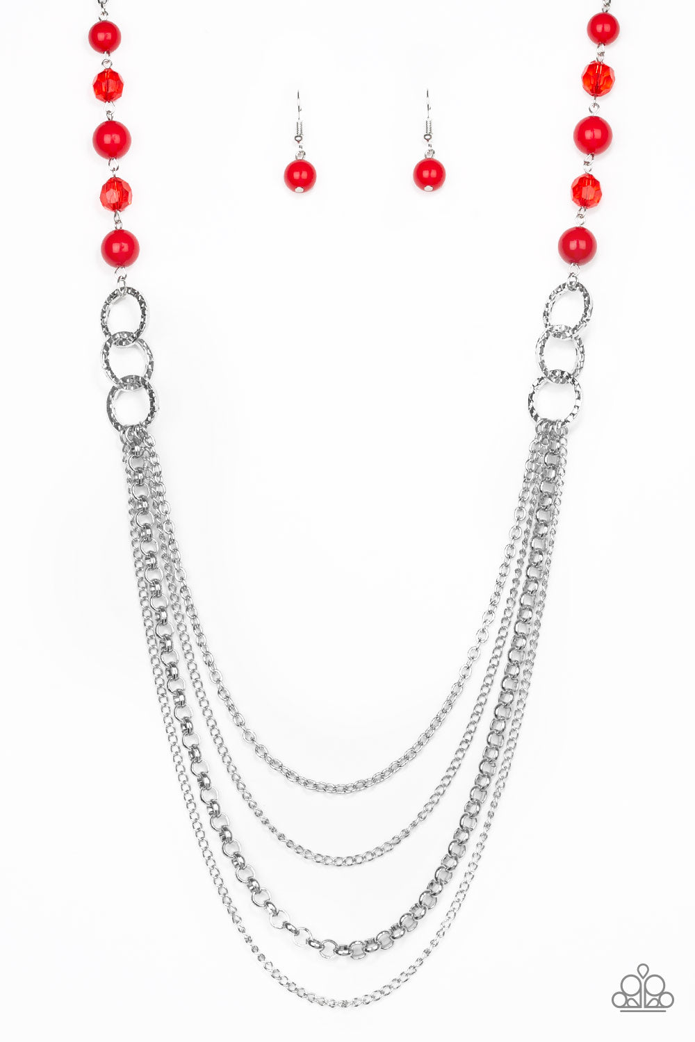 Vividly Vivid - red - Paparazzi necklace