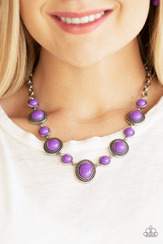 Voyager Vibes - purple - Paparazzi necklace