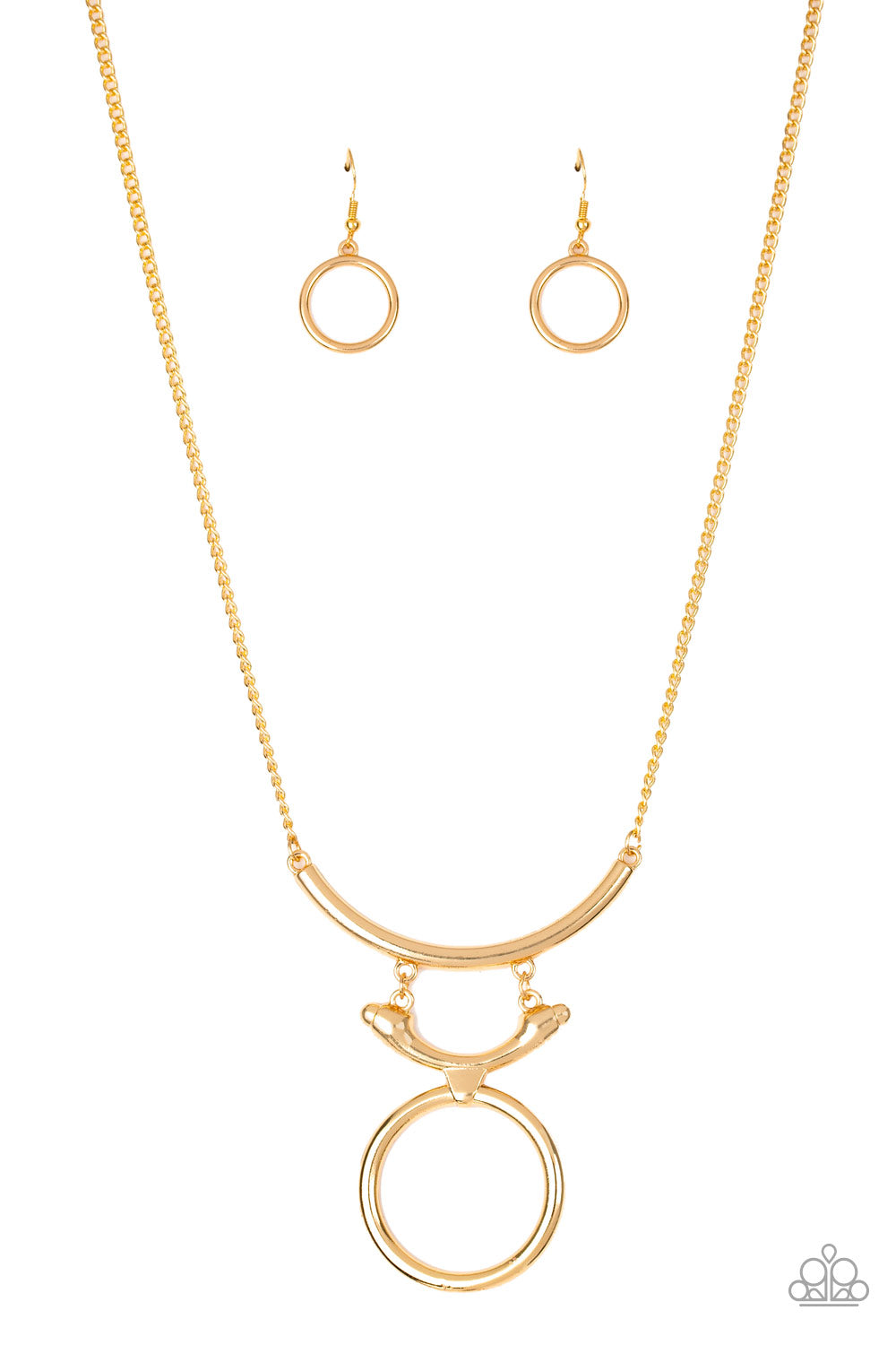 Walk Like An Egyptian - gold - Paparazzi necklace