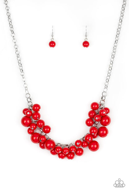 Walk This BROADWAY - red - Paparazzi necklace