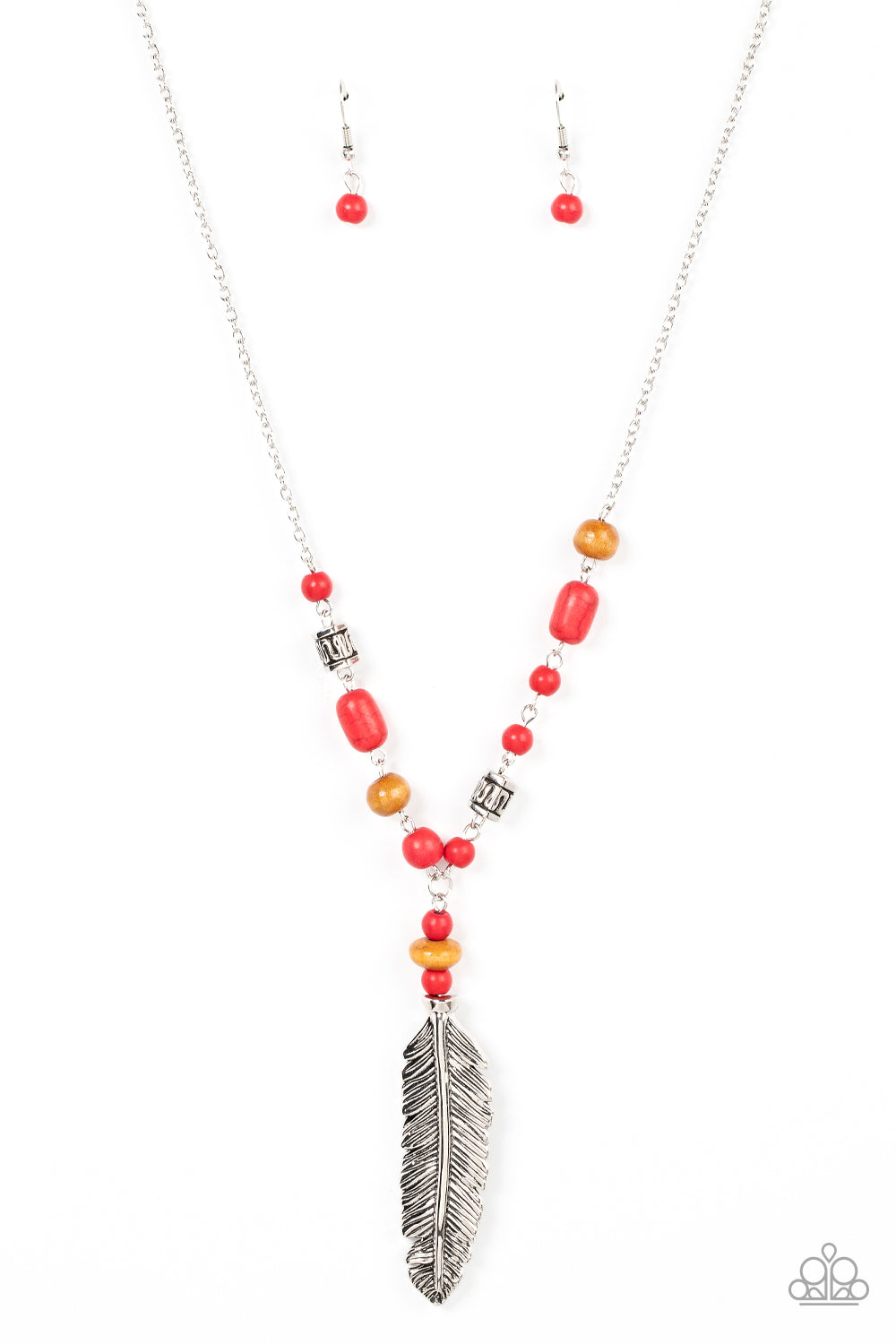Watch Me Fly - red - Paparazzi necklace