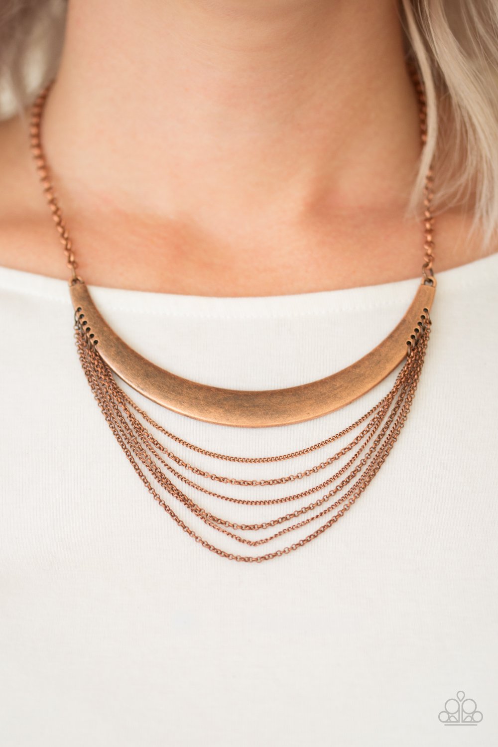 Way Wayfarer - copper - Paparazzi necklace