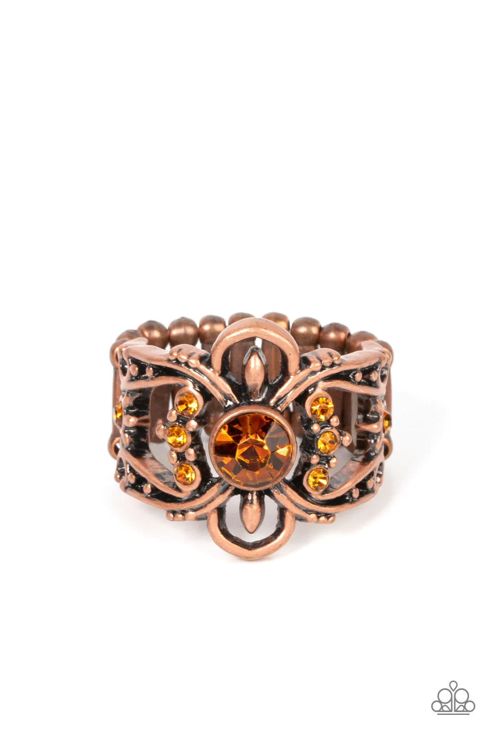 We Wear Crowns Here - copper - Paparazzi ring