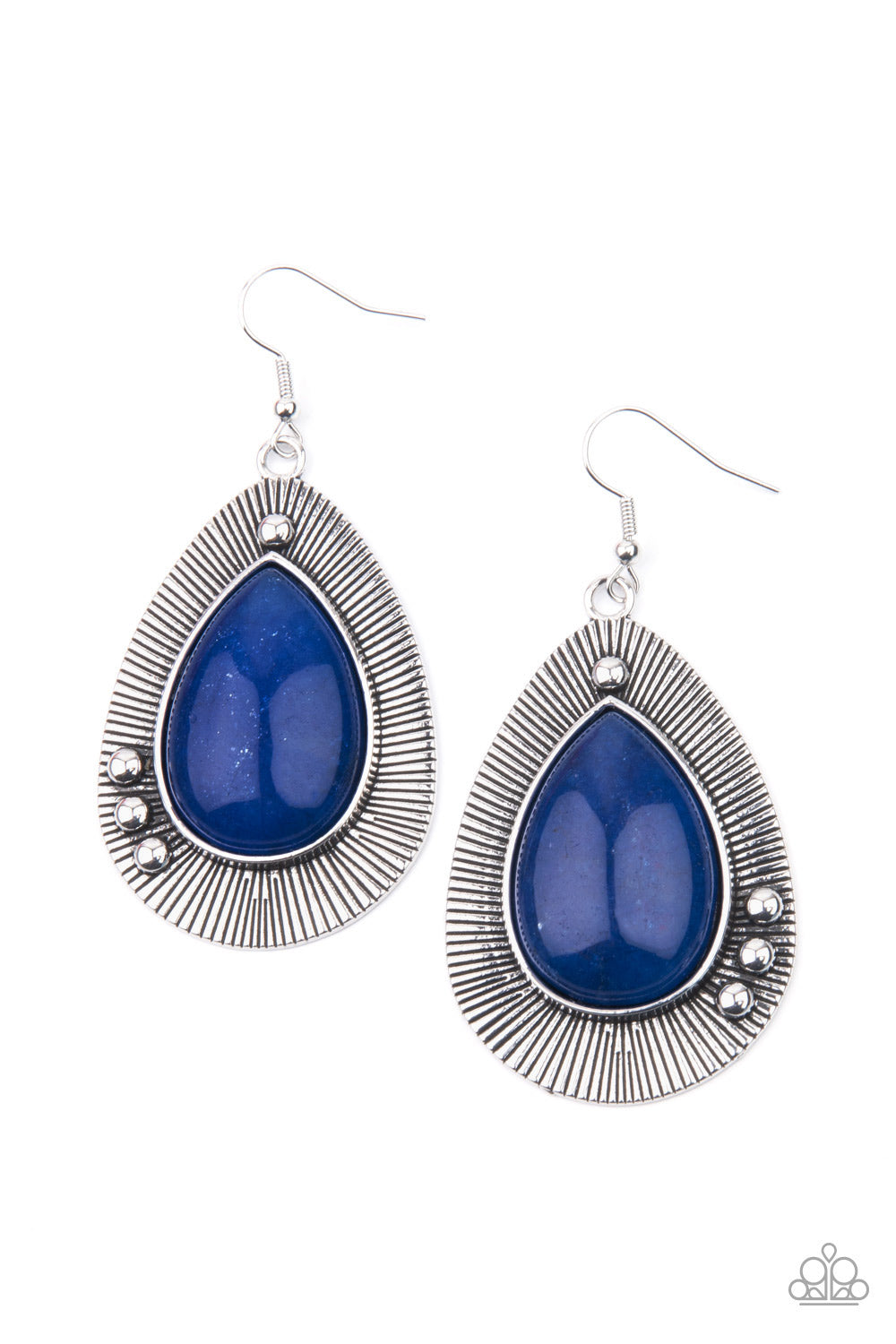 Western Fantasy - blue - Paparazzi earrings