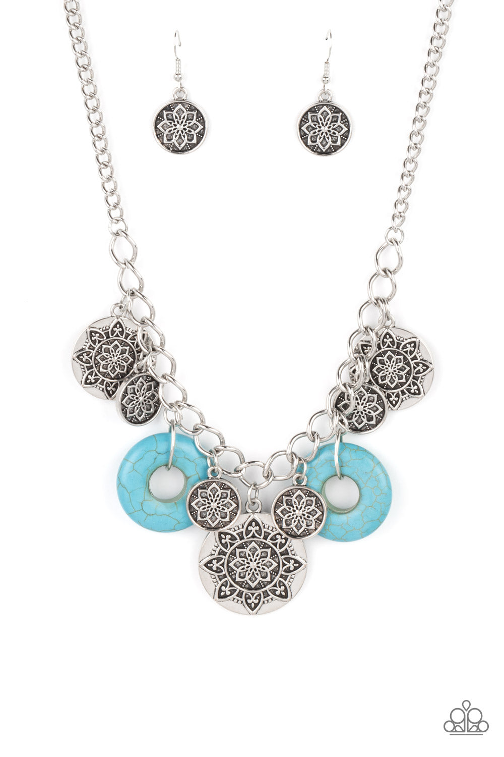 Western Zen - blue - Paparazzi necklace