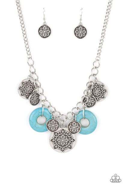 Western Zen - blue - Paparazzi necklace