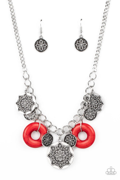 Western Zen - red - Paparazzi necklace