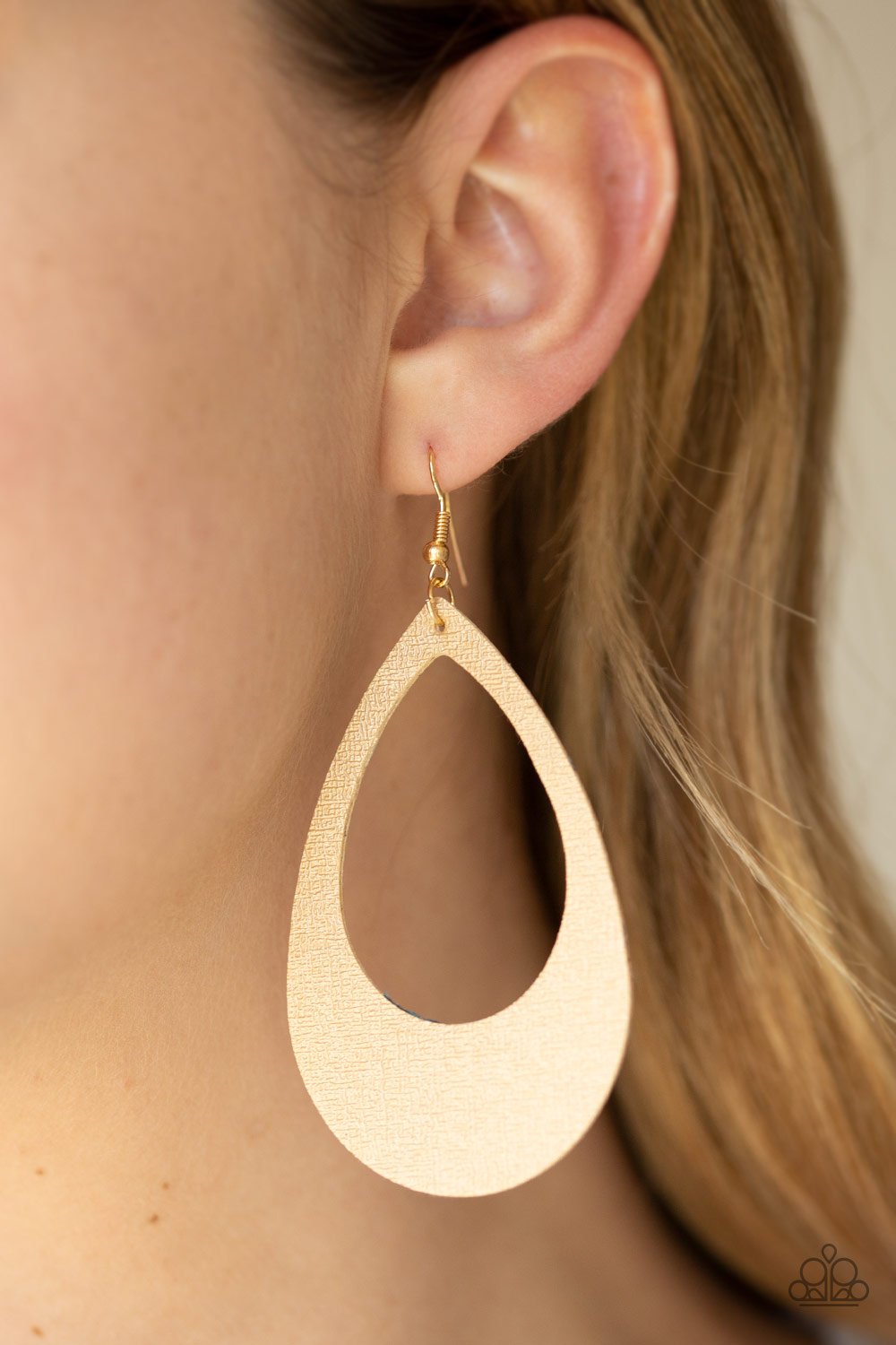 What a Natural-gold-Paparazzi earrings