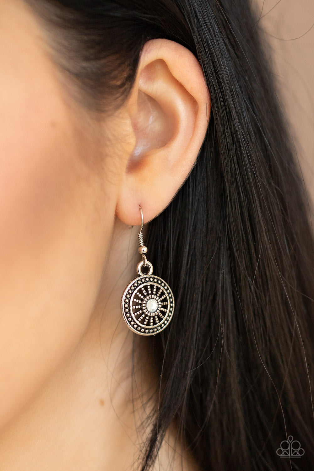 What's Your Star Sign - white - Paparazzi necklace (earrings)