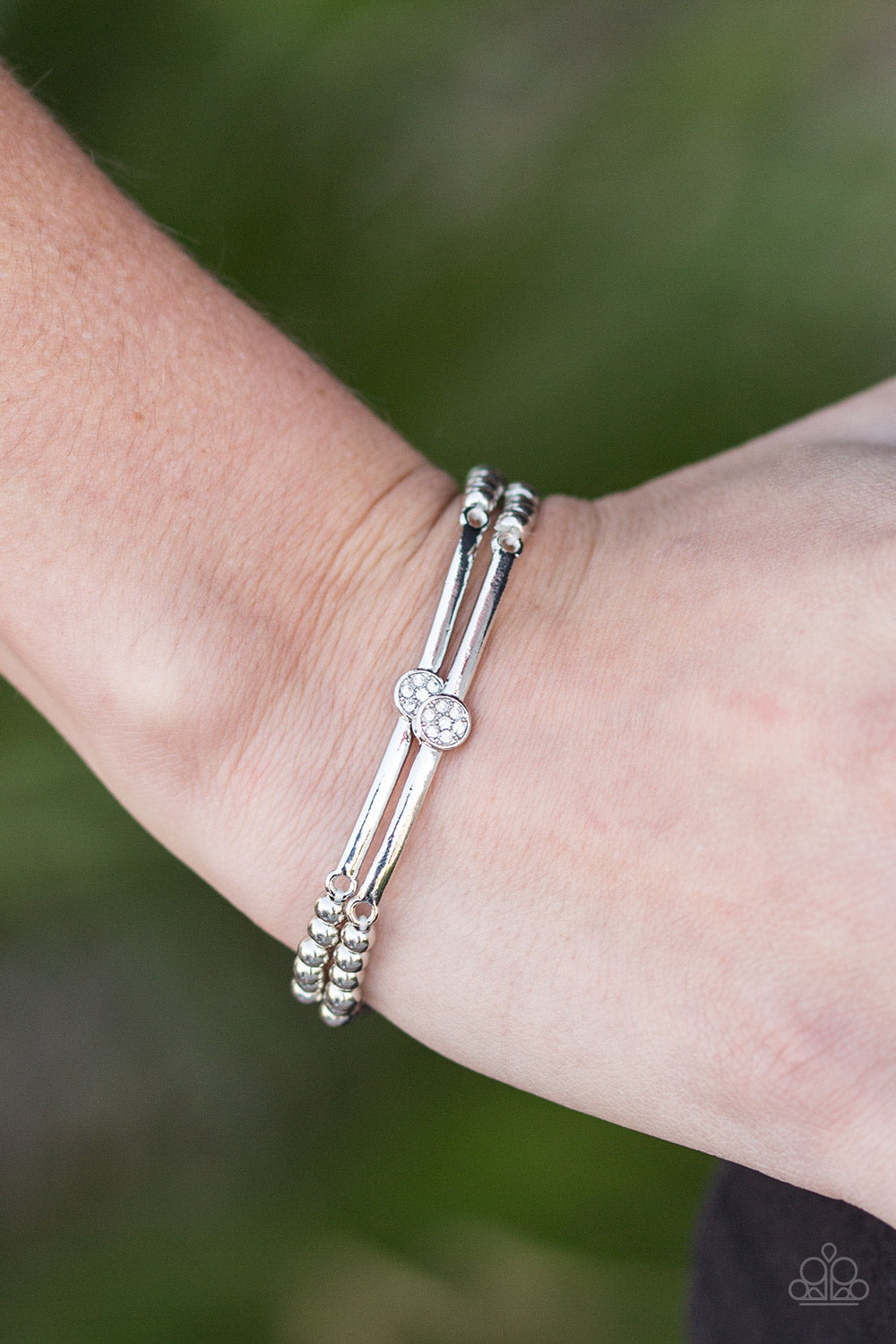 When Money Talks I Listen - white - Paparazzi bracelet