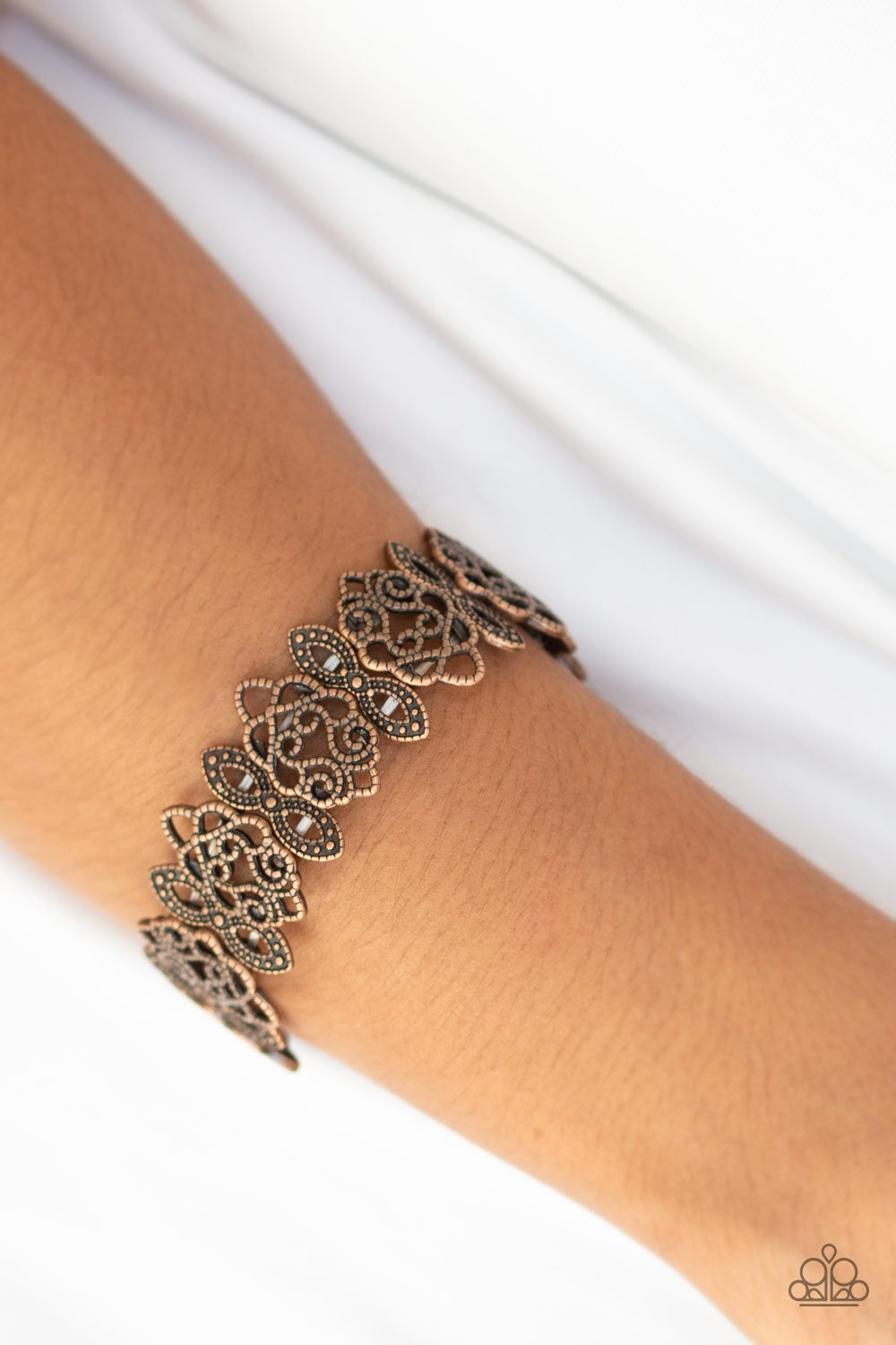 When Yin Met Yang-copper-Paparazzi bracelet