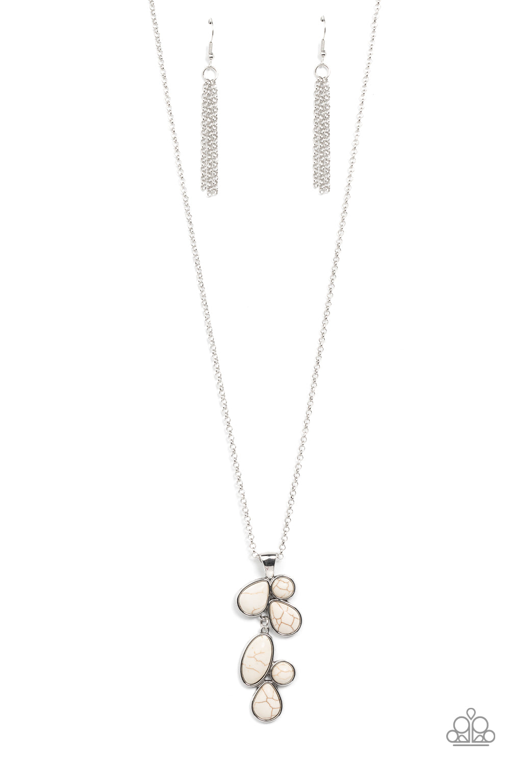 Wild Bunch Flair - white - Paparazzi necklace