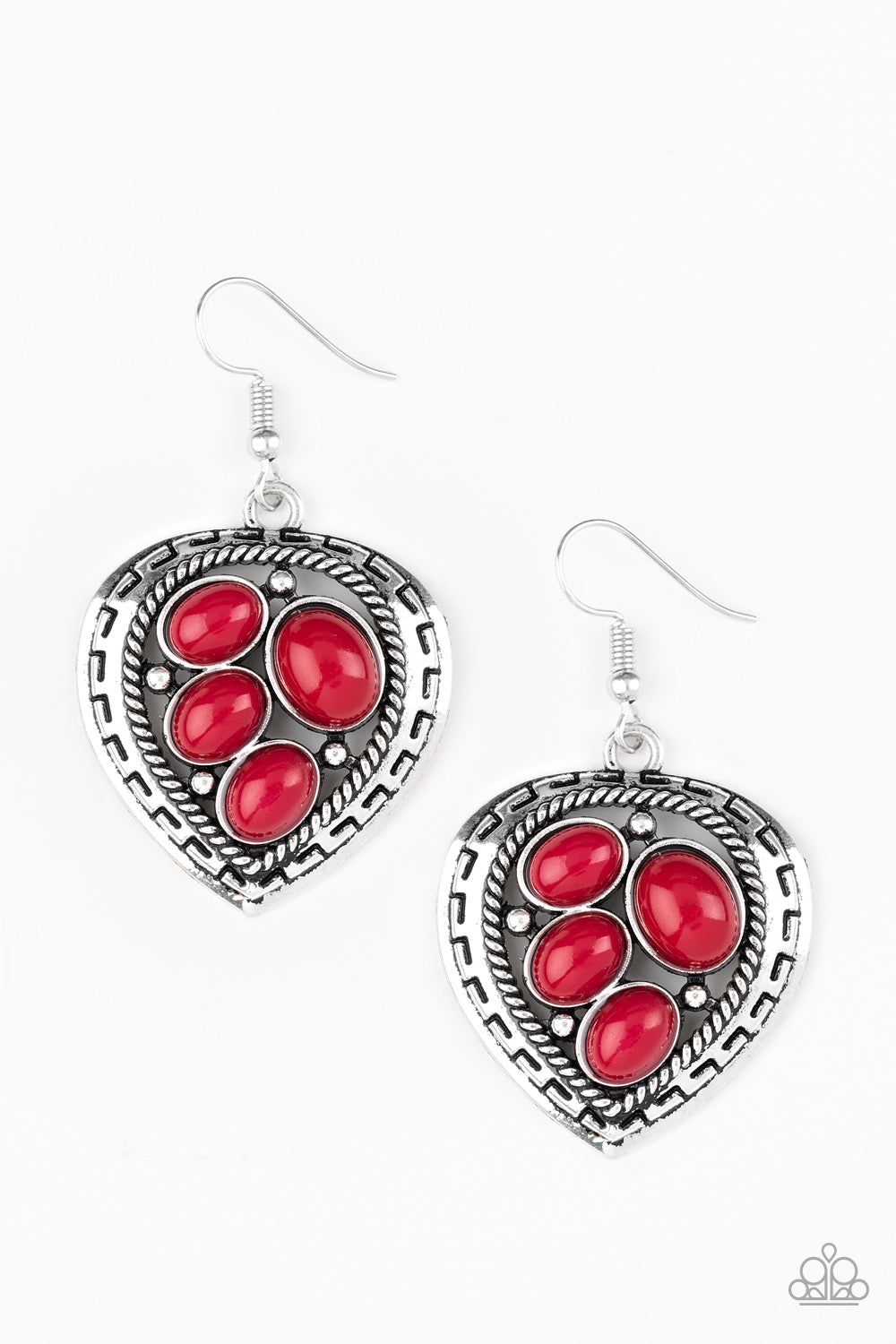 Wild Heart Wonder - red - Paparazzi earrings