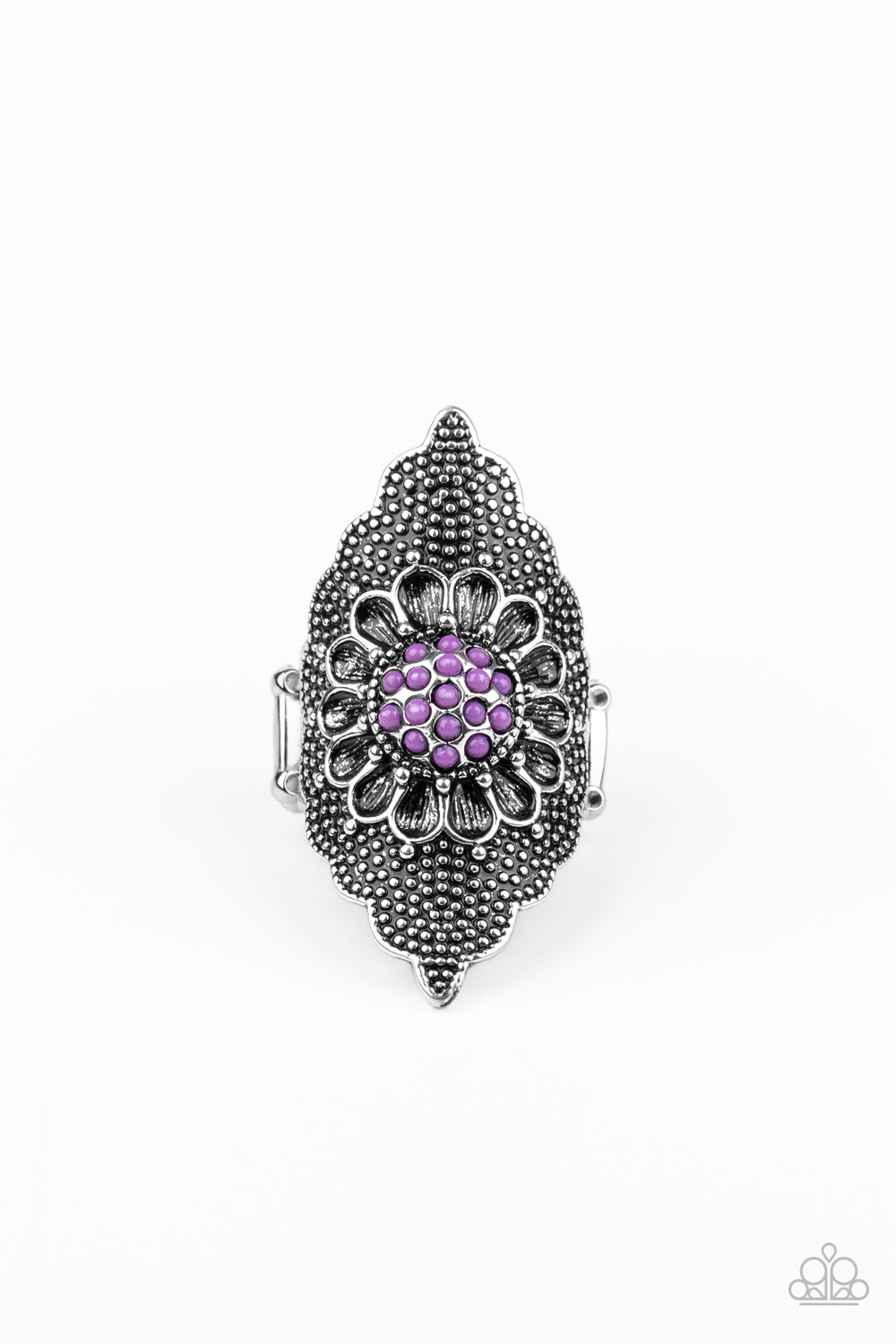 Wildly Wallflower - purple - Paparazzi ring