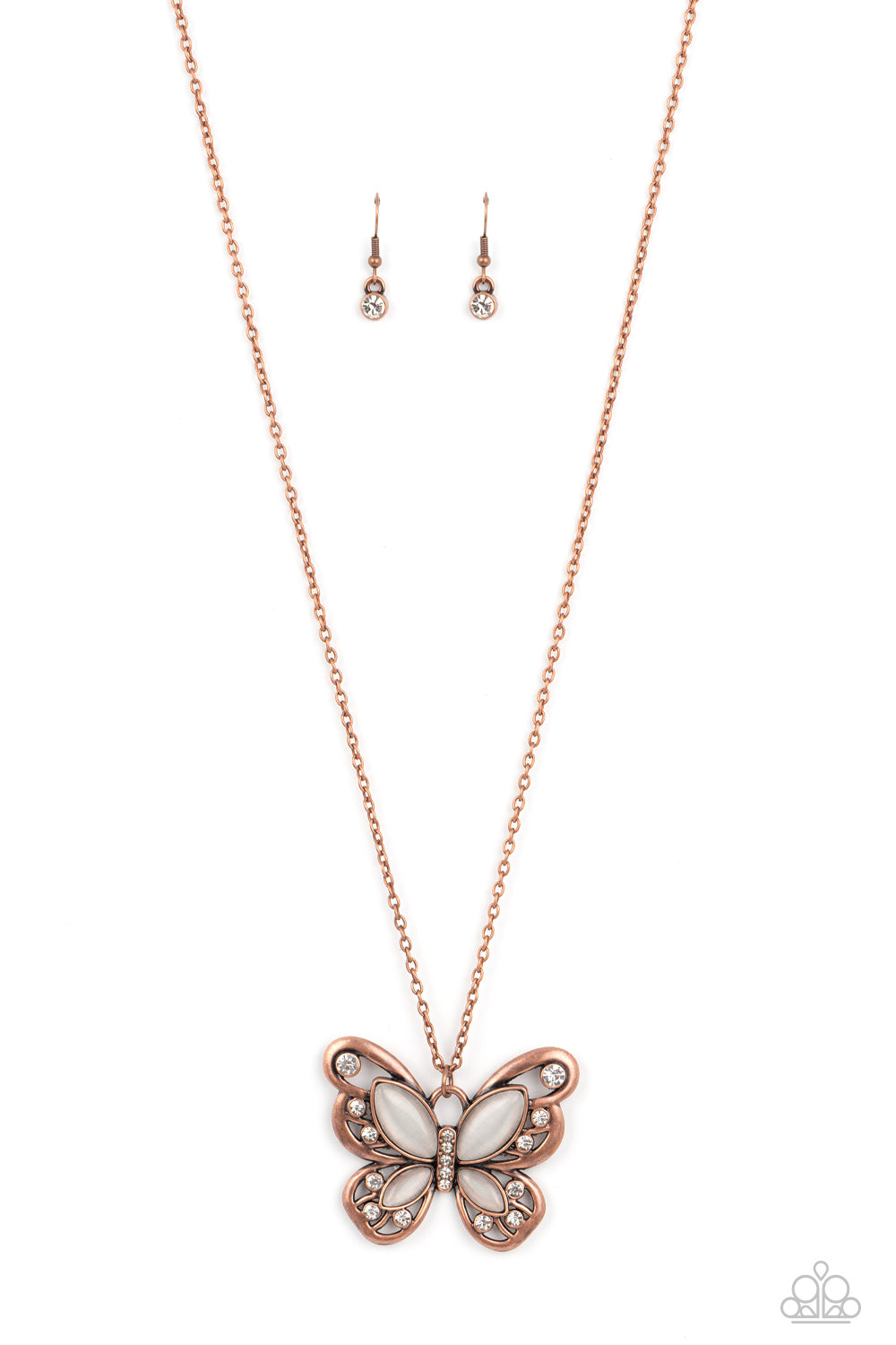 Wings Of Whimsy - copper - Paparazzi necklace