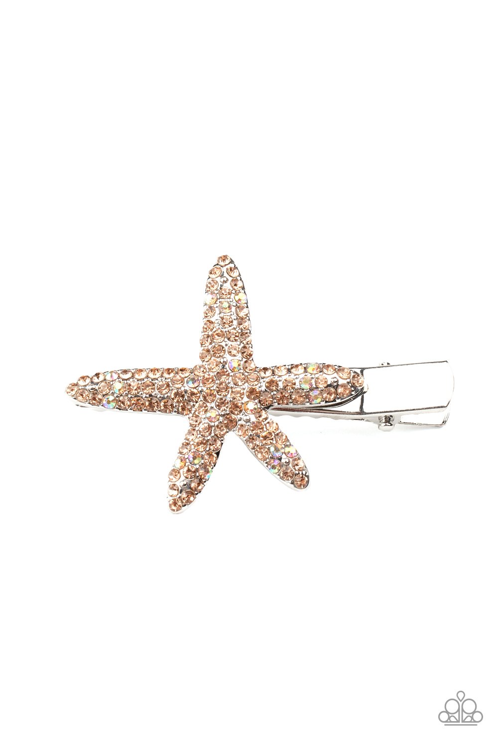 Wish On A STARFISH-orange-Paparazzi hair clip