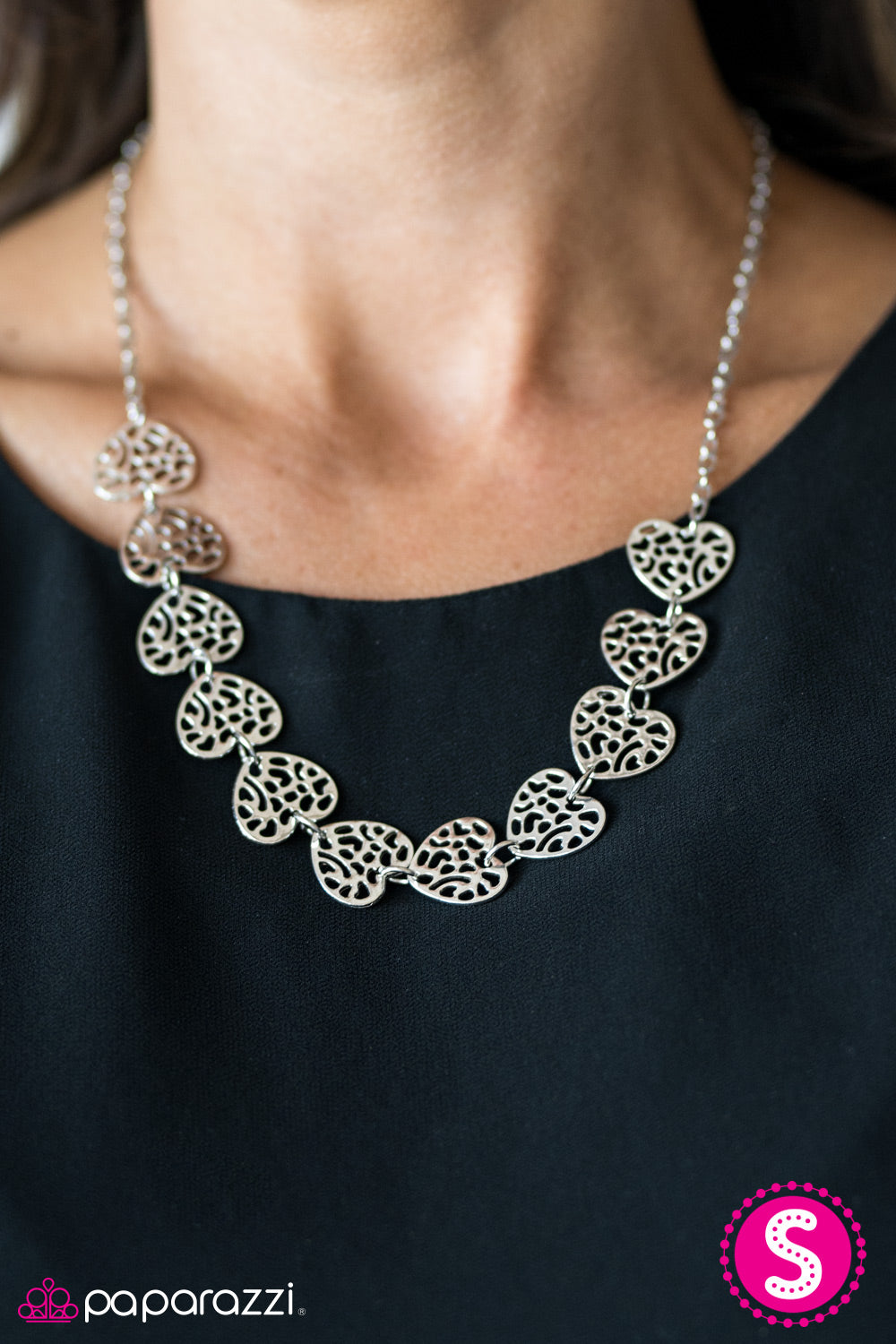 With My HOLE Heart - Silver - Paparazzi necklace