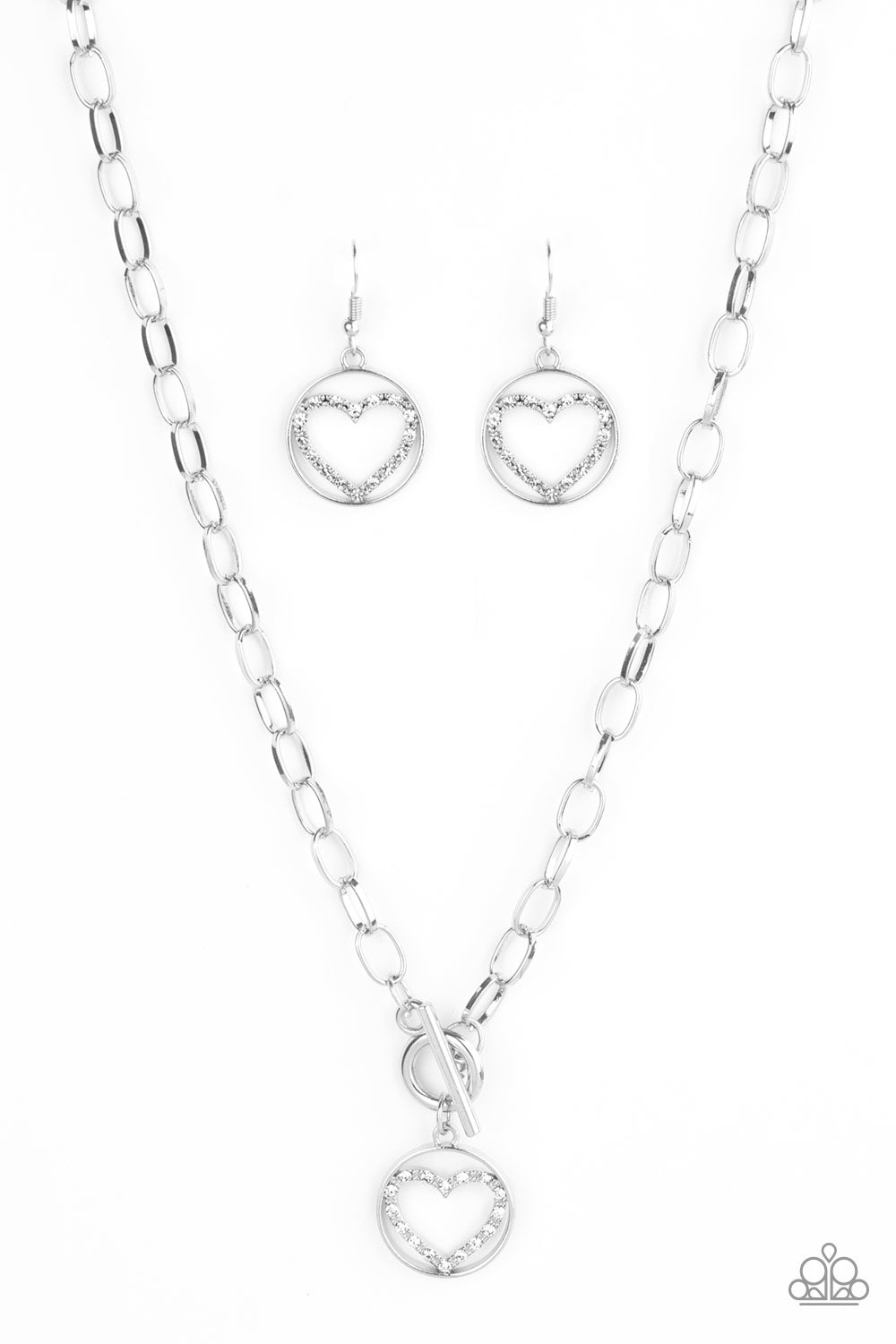 With My Whole Heart - white - Paparazzi necklace