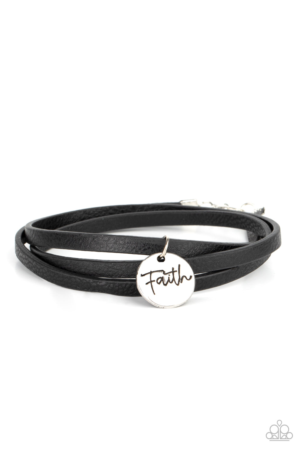 Wonderfully Worded - black - Paparazzi bracelet