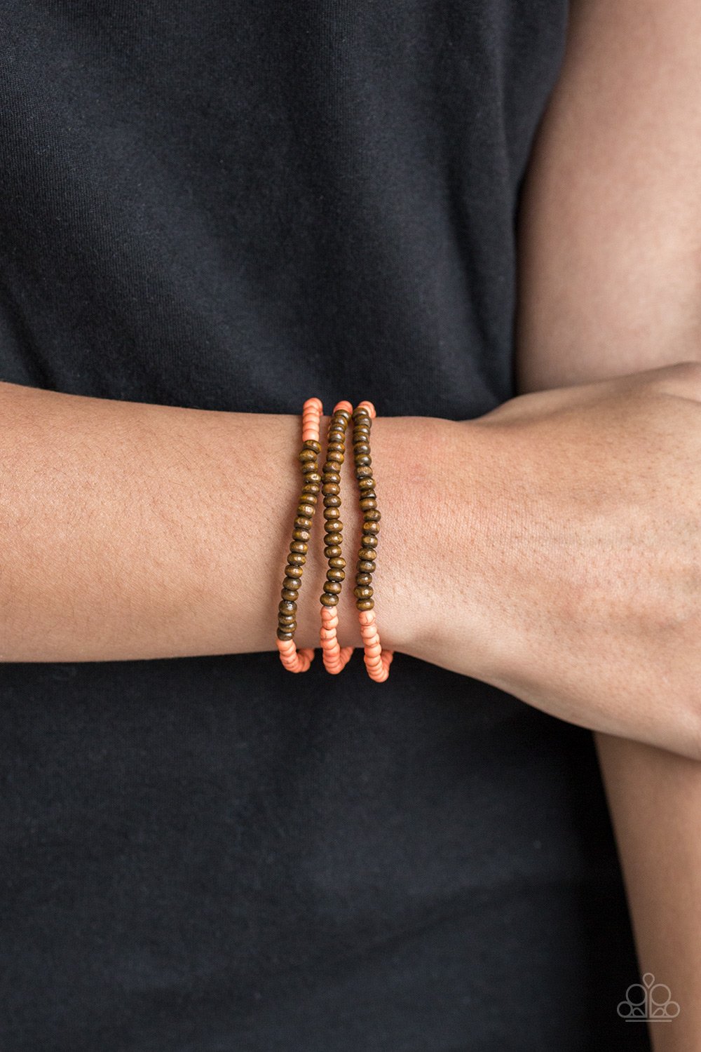Woodland Wanderer-orange-Paparazzi bracelet