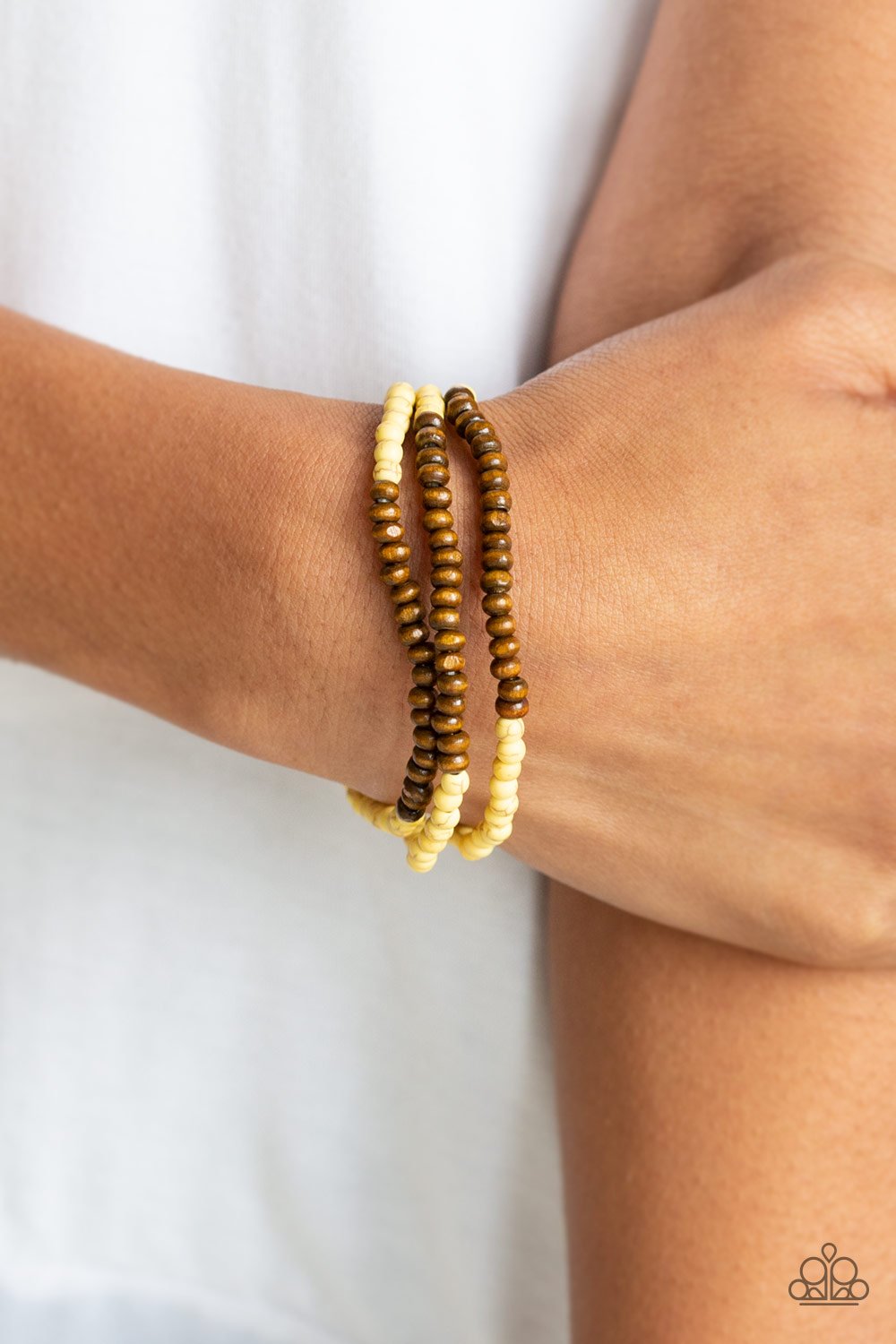 Woodland Wanderer - yellow - Paparazzi bracelet