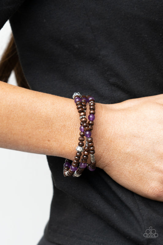 Woodsy Walkabout - purple - Paparazzi bracelet